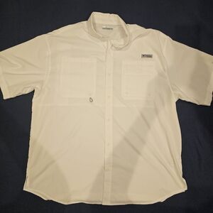 Columbia PFG White Button Down Shirt